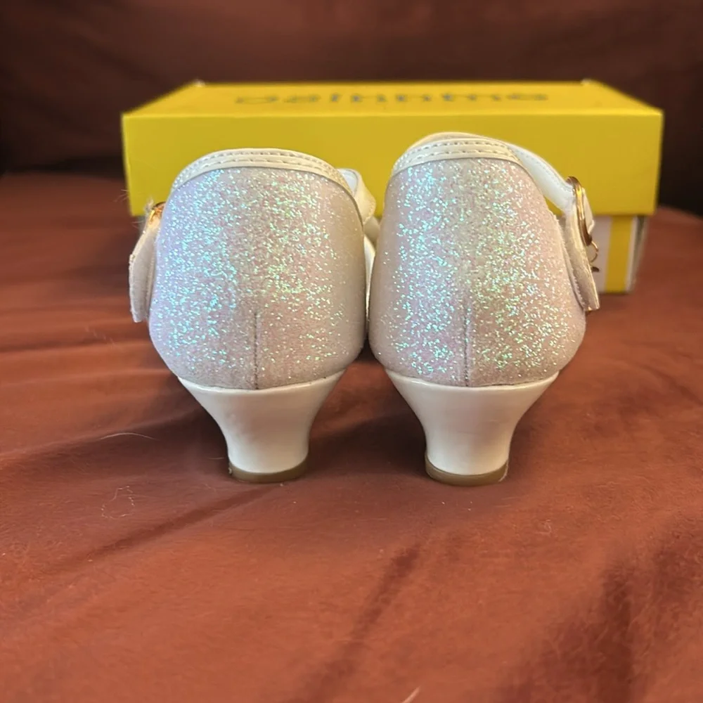 Osinnme White Shoes Size 3 Girls Flower Girl
